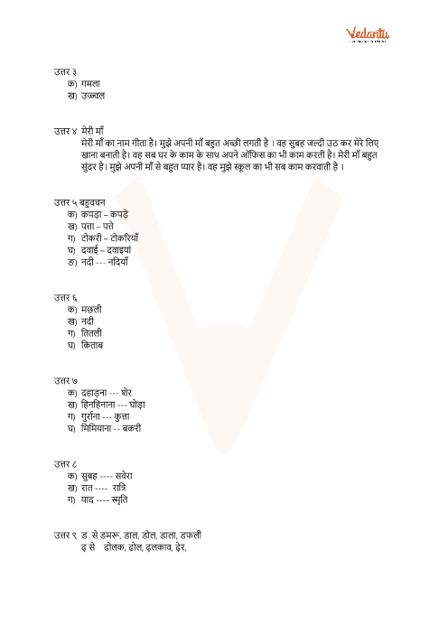 Cbse Class 3 Hindi Question Paper Set I Hindi Paper Class 3 Objective