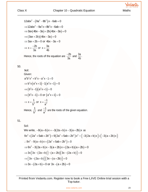 Quadratic Equations Worksheet Grade 9 - Tessshebaylo