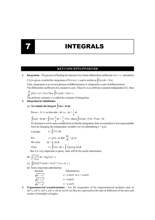 7th Grade Math Chart Formulas