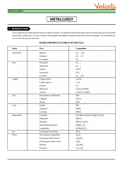 Material Chemical Composition Chart Pdf