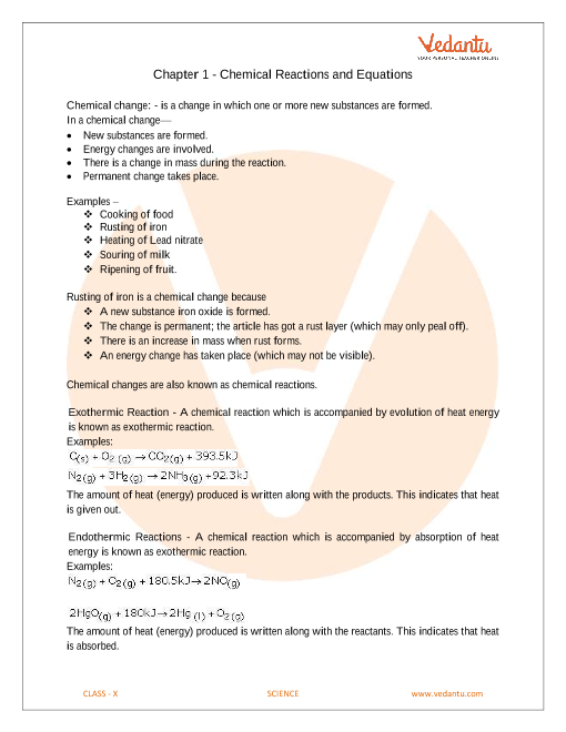 Physical Science Formula Chart