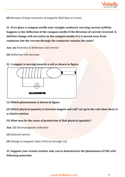 Important Questions For Cbse Class 10 Science Chapter 13 Magic Effects Of Electric Current