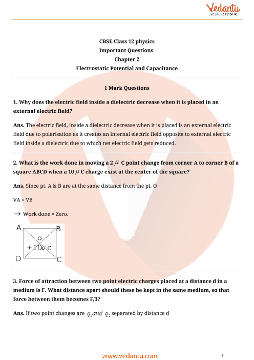Important Questions For Class 11 Physics Chapter 3 Motion In A Plane