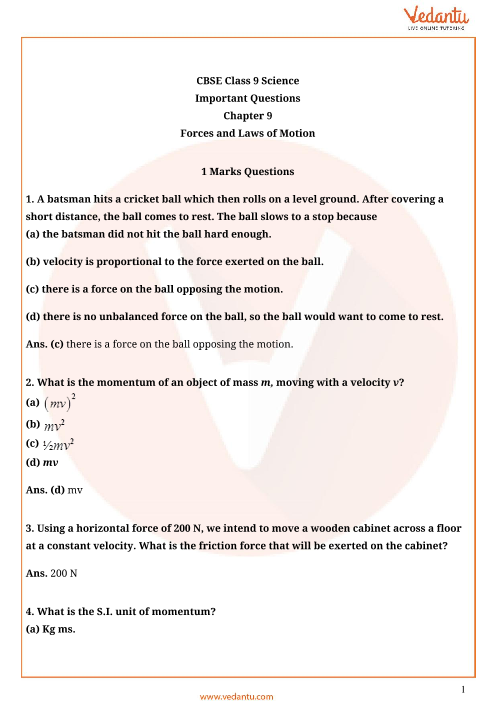 class 9 science chapter 1 case study questions