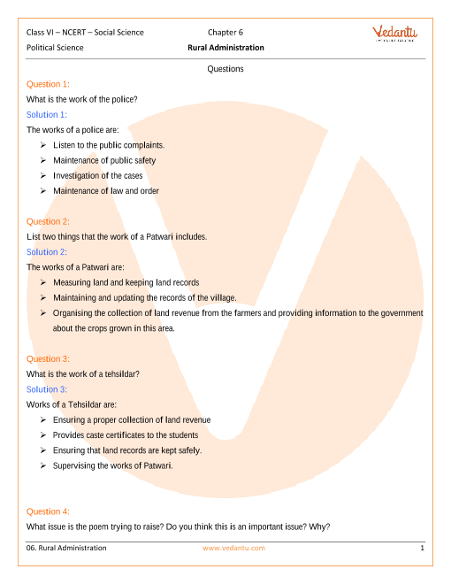 case study class 6 social science