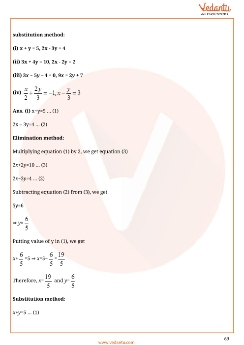 Linear Equations In Two Variables Worksheet