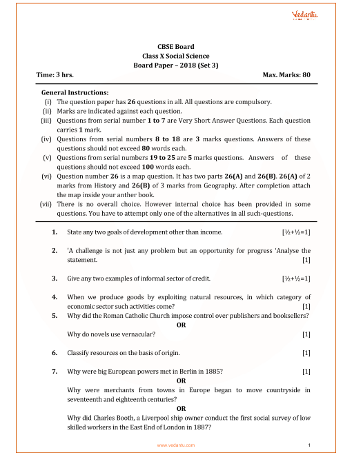 Cbse Class Th Social Science Question Paper Pdf Social Mobile