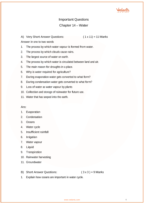 case study based questions class 6 science