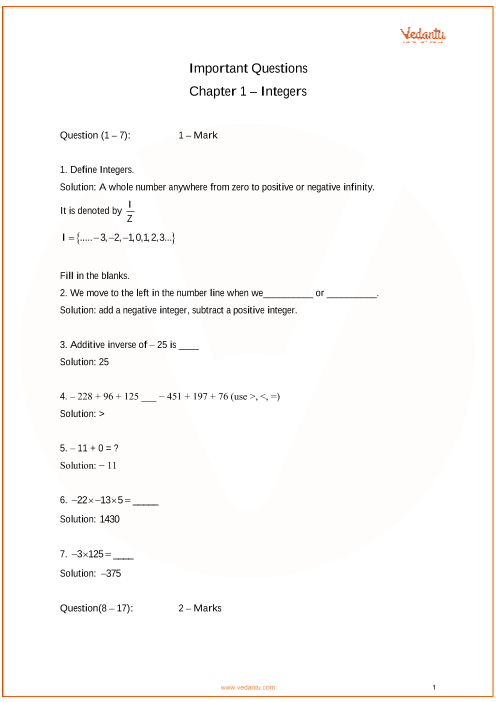 case study of class 7 maths