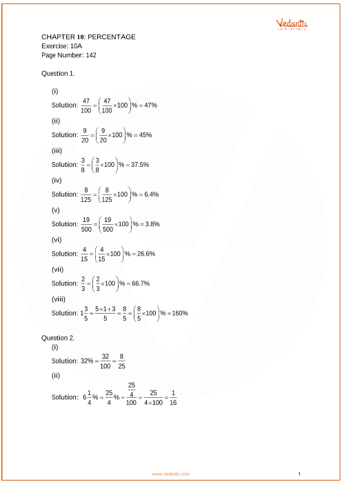 percentage questions pdf download