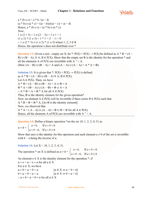 Ncert Solutions For Class 12 Maths Chapter 1 Exercise 1 3 Ex 1 3