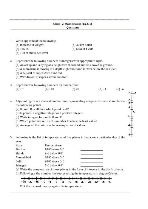 case study in maths class 6