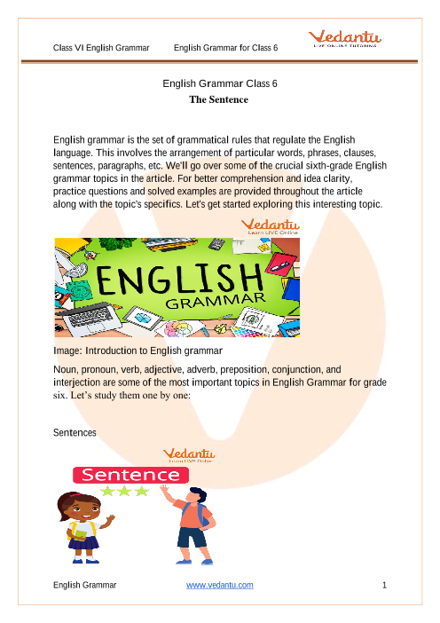 Grade 1 Grammar Lesson 6 Articles A And An Grammar English Year3