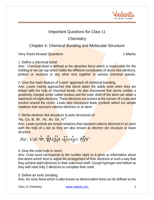 case study questions class 11 chemistry chapter 6
