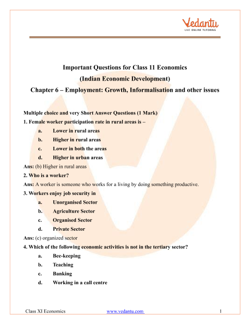 NCERT Solutions for Class 11 Economics Chapter 6 Rural Development Download  Free PDF