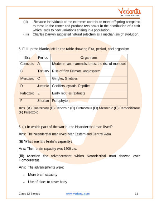 case study questions class 12 biology chapter 7