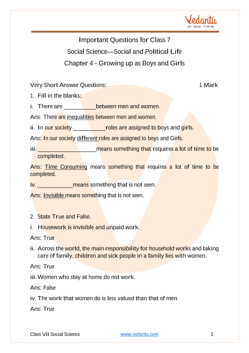 case study based questions class 7 social science
