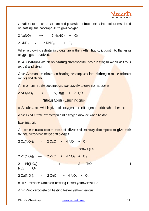 test for anions revision sheets inorganic
