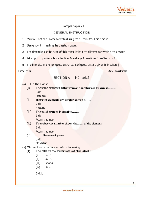 Sample papers. Policy paper example for Chemistry. Max paper Chemistry.