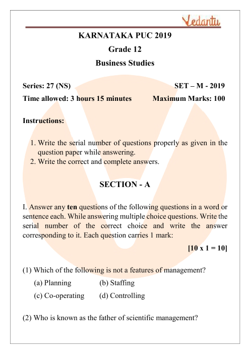assignment of business studies class 12