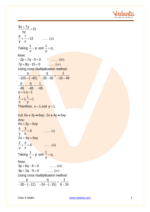 Ncert Solutions For Class 10 Maths Chapter 3 Pair Of Linear Equations In Two Variables Exercise 3 6 Updated 22 21 Ncert Solutions For Class 10 Maths Chapter 3 Pair Of Linear Equations In Two Variables Exercise 3 6 Updated 22 21