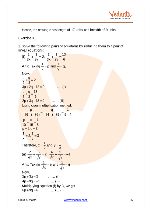 Ncert Solutions For Class 10 Maths Pair Of Linear Equations In Two Variables Ncert Solutions For Class 10 Maths Pair Of Linear Equations In Two Variables