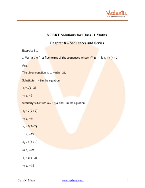 case study class 11 maths sequence and series
