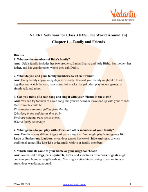 NCERT Solutions for Class 3 EVS Chapter 12 Work We Do