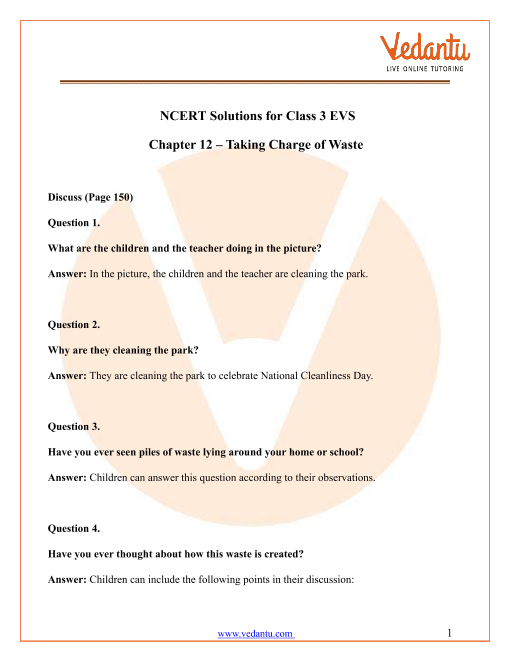 NCERT Solutions for Class 3 EVS Chapter 12 in Hindi and English Medium