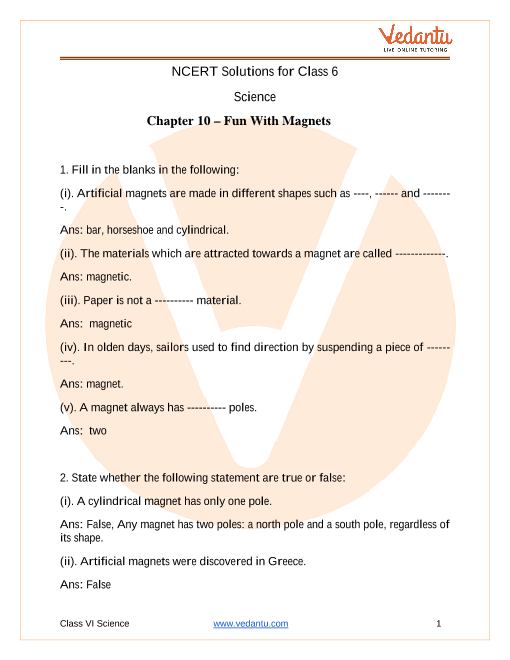 class 6 science worksheet chapter 7