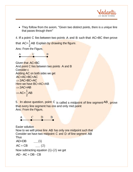 Ncert Solutions For Class 9 Maths Chapter 5 Introduction To Euclid S Geometry Ex 5 1 Exercise 5 1