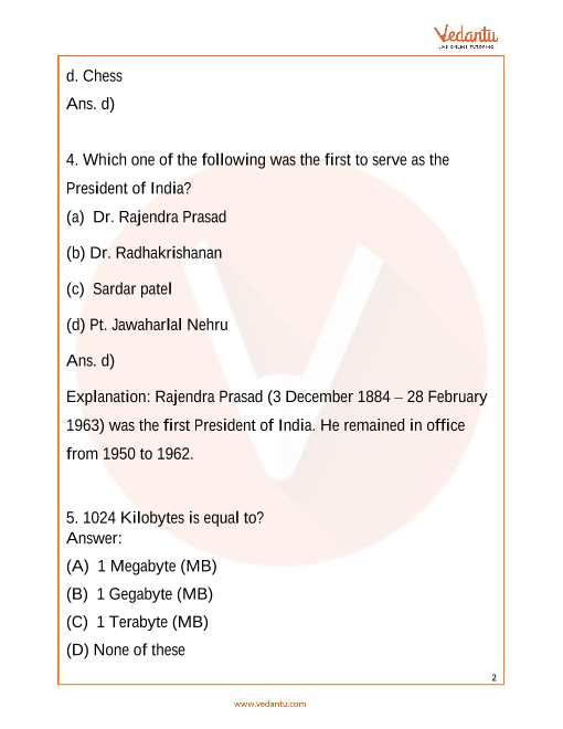 igko important questions for class 3