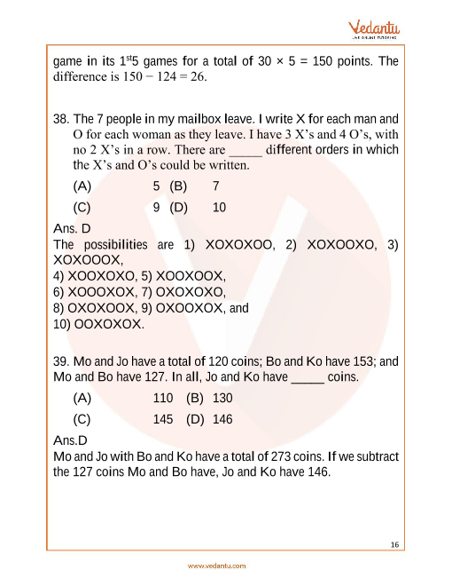 Imo Maths Olympiad Sample Paper 1 For Class 5 With Solutions