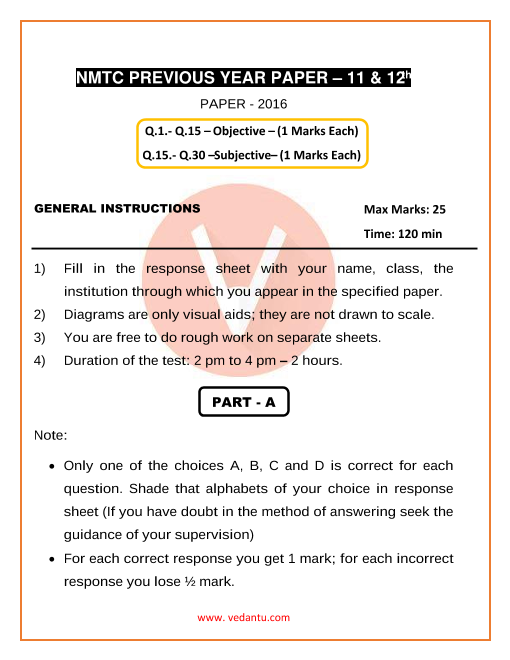 NMTC Questions paper (Grade 11 & 12) changes done part-1