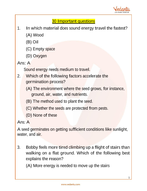 case study questions for class 5 science