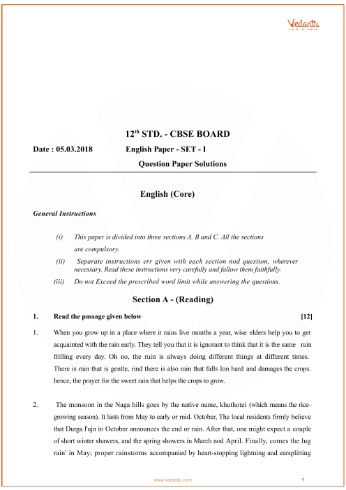 cbse class 12 english essay topics