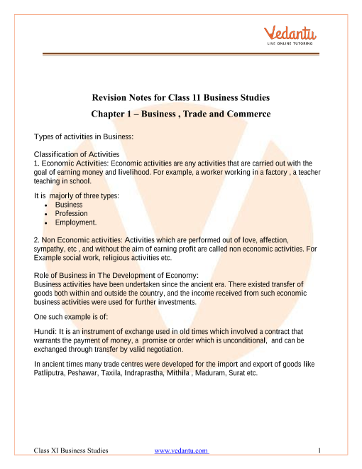 case study class 11 business studies