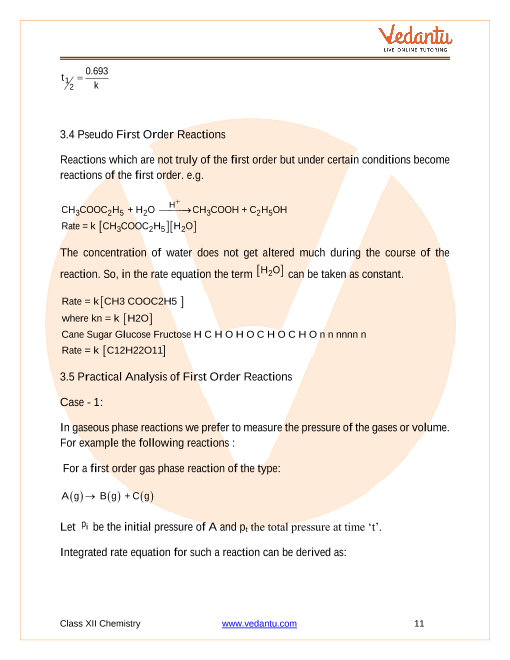 Chemical Kinetics Formulas Pdf