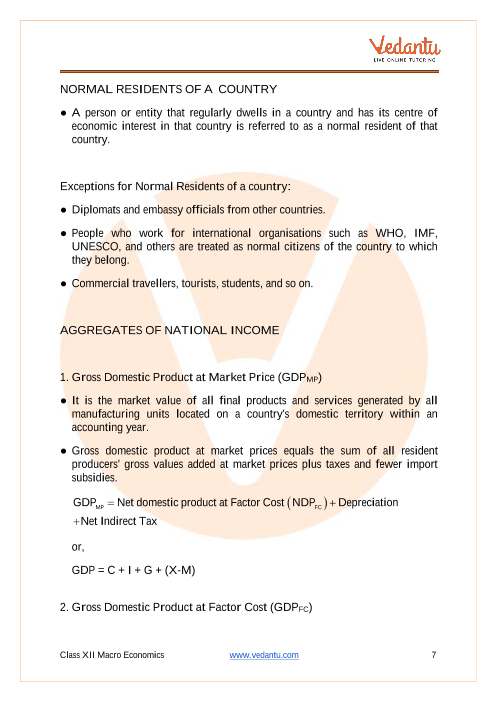 Cbse Class 12 Macro Economics Chapter 2 National Income Accounting Revision Notes