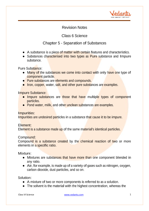 chapter 5 separation of substances case study question
