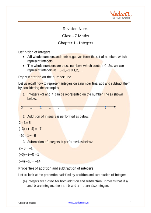 7th class maths study material pdf download