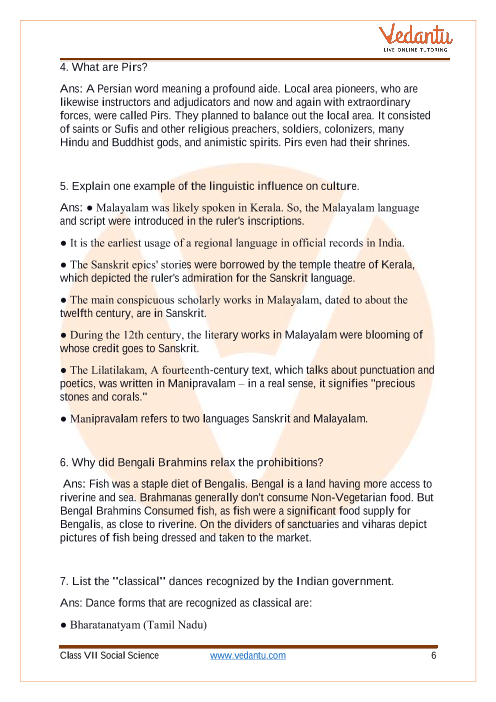 The Making of Regional Cultures Class 7 Notes CBSE History Chapter 9 [PDF]