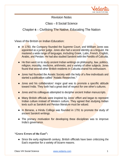 Weavers, Iron Smelters and Factory Owners Class 8 Notes CBSE History