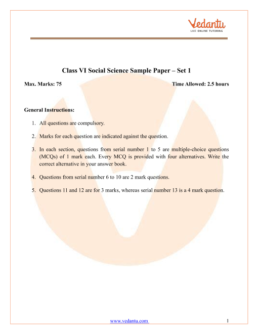 case study questions for class 6 social science chapter 2