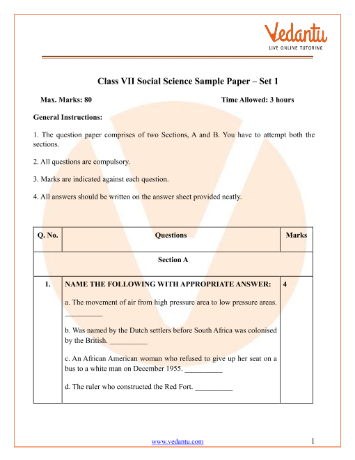 case study questions class 7 social science