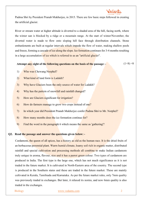 Cbse Sample Paper For Class 9 English Language Literature With Solutions Mock Paper 1