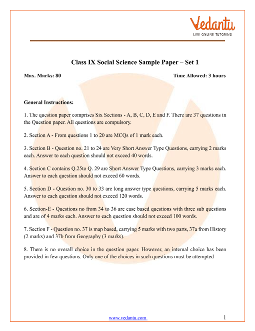 case study questions sst class 9