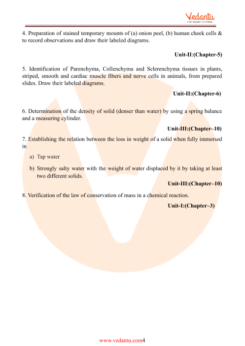 CBSE Syllabus for Class 9 Science 2022-23 (Revised) PDF Download
