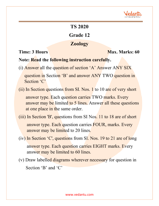 phd entrance exam question papers zoology
