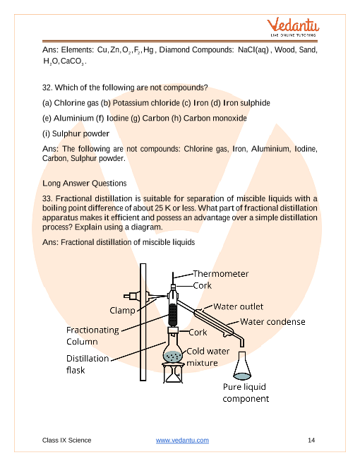 Ncert Class 9 Science Solution Chapter 2 Is Matter